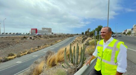El Cabildo culmina la primera reparación del firme en las vías de servicio de la GC-1 en Santa Lucía de Tirajana