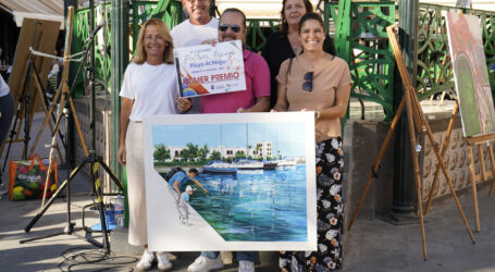 El arte vuelve a llenar de color las calles de Playa de Mogán con el XII Certamen de Pintura Rápida