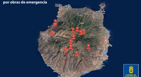 Gran Canaria inicia obras de emergencia en 12 carreteras tras la borrasca Therese