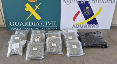 Detenido en el Aeropuerto de Gran Canaria con casi ocho kilos de marihuana ocultos en una maleta